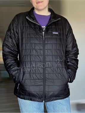 Patagonia Nano Puff Jacket Extra Large Black Windproof Water Resistant XL
